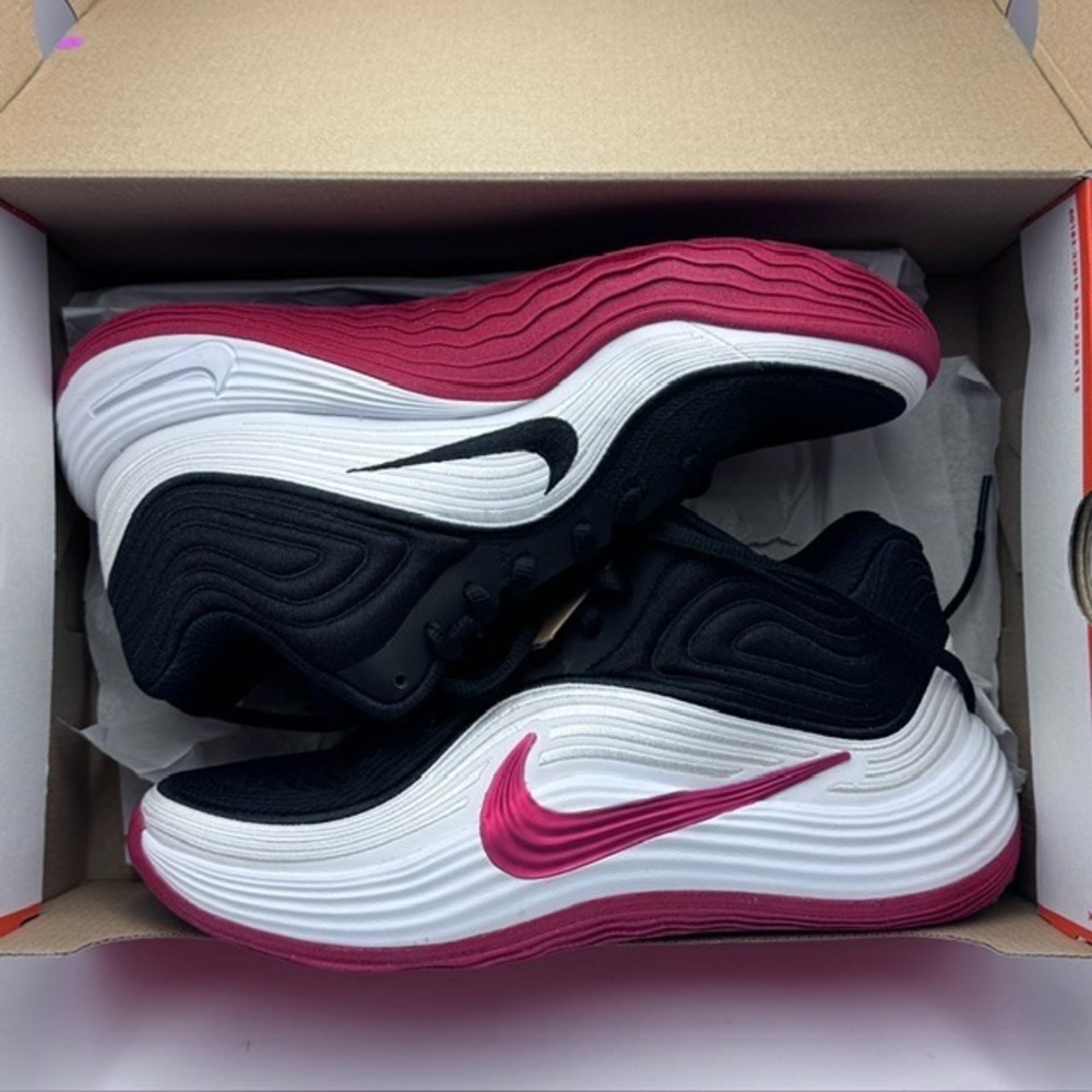 Nike IH1105 003 Basketball Shoes Black White Magenta Mens 8.5 Sneakers NIB